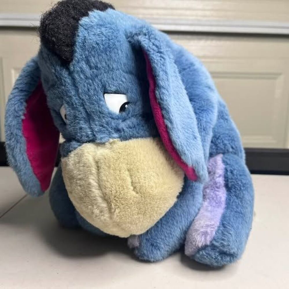 Disney Store Eeyore Soft Plush Detachable Tail 12" Winnie The Pooh Toy